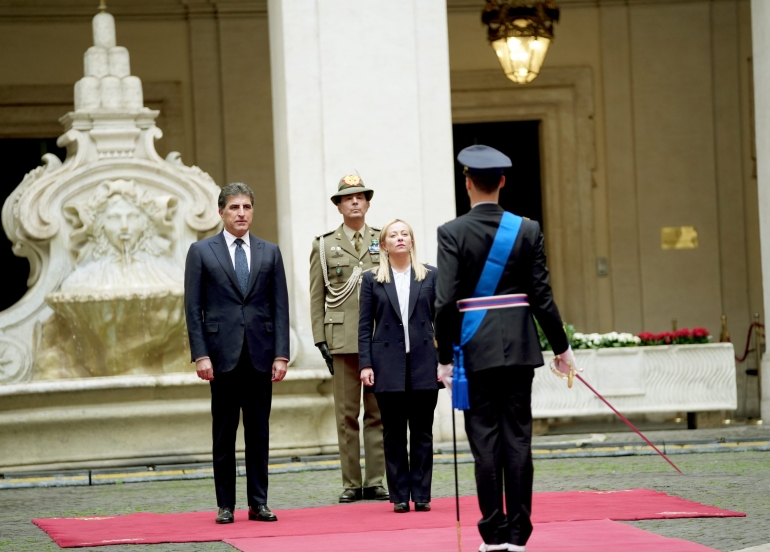 ئيتاليا له‌ پشتگيريى عێراق و هه‌رێمى كوردستان به‌رده‌وام ده‌بێت