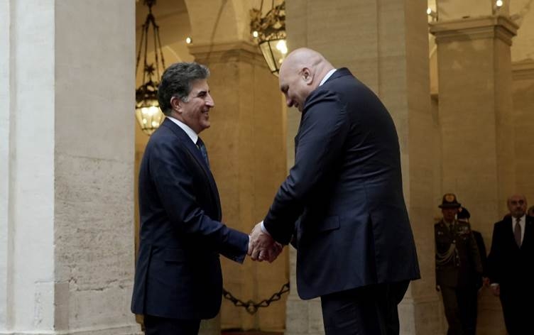 Nêçîrvan Barzanî bi Wezîrê Berevaniya Îtalyayê re rewşa ewlehî û aboriya Herêma Kurdistanê gotubêj kirin