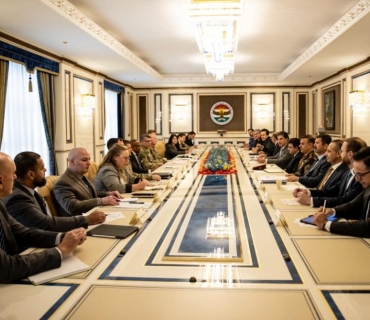 سەرۆك نێچیرڤان بارزانی سەرپەرشتیی كۆبوونەوەیەكی هاوپەیمانان و وەزارەتی پێشمەرگە دەكات