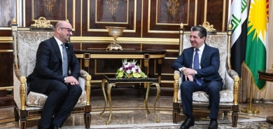 Mesrûr Barzanî pêşwazî li şandeyekî Rêxistina Tenduristiya Cîhanî (WHO) kir