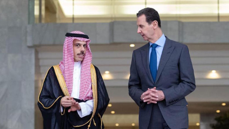 Wezîrê Derve yê Siûdiyê ji sala 2011an ve bo cara yekem serdana Sûriyê dike