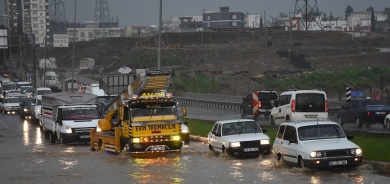 Ji bo 8 bajarên Bakurê Kurdistanê hişyariya lehiyê hat dayîn