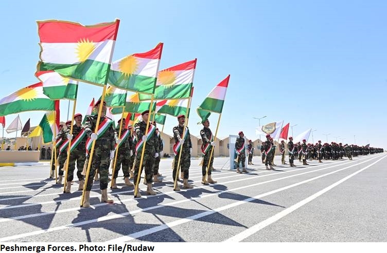 Peshmerga forces were sent to a village in Kirkuk province after an attack on Kurds occurred