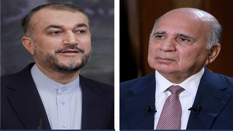 فؤاد حسين ونظيره الإيراني يبحثان زيارة رئيس الجمهورية المرتقبة إلى طهران