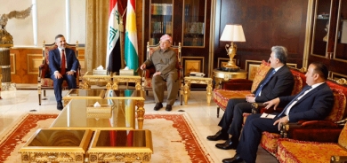 سەرۆک بارزانی پێشوازی لە جێگری سەرۆکوەزیران و وەزیری پلاندانانی عێراق دەکات