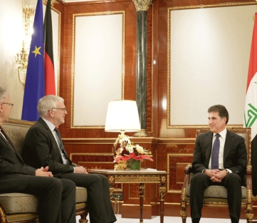 نێچيرڤان بارزانى له‌گه‌ڵ شاندێكى باڵاى ئه‌ڵمانى كۆبووه‌وه‌