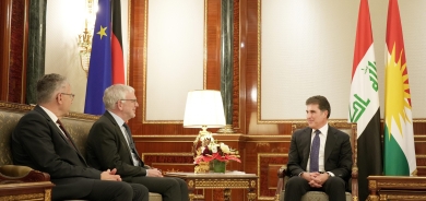 President Nechirvan Barzani meets with a high-level delegation from Germany