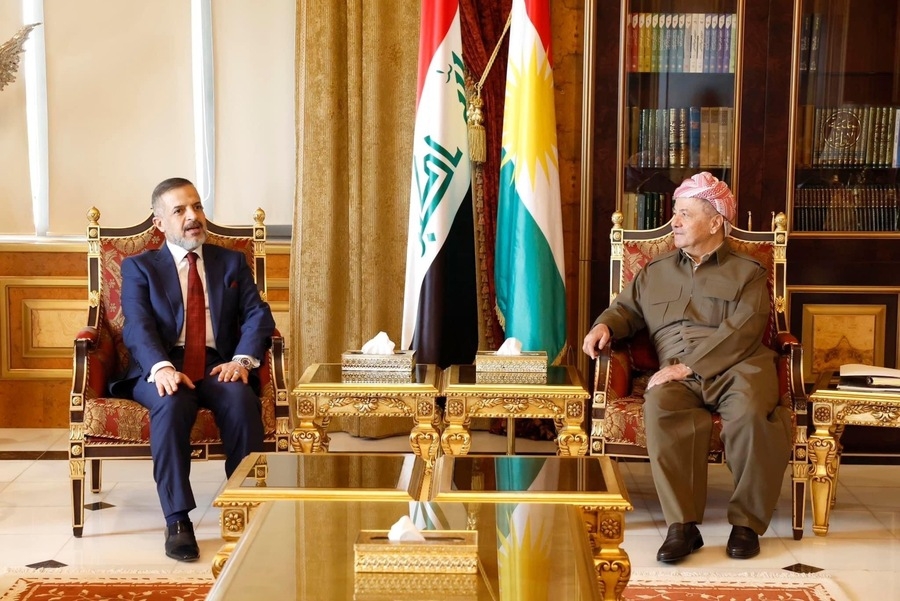 Serok Barzanî pêşwaziya Cîgirê Serokwezîrê Îraqê kir