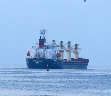 کەشتییەکی هەڵگری دانەوێڵە لە ئۆکرانیا گەیشتە یەمەن