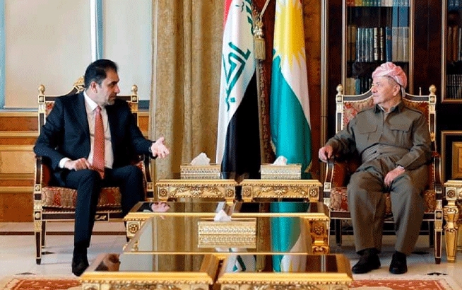 سەرۆك بارزانی پێشوازی لە جێگرانی سەرۆكی ئەنجوومەنی نوێنەرانی عێراق دەكات