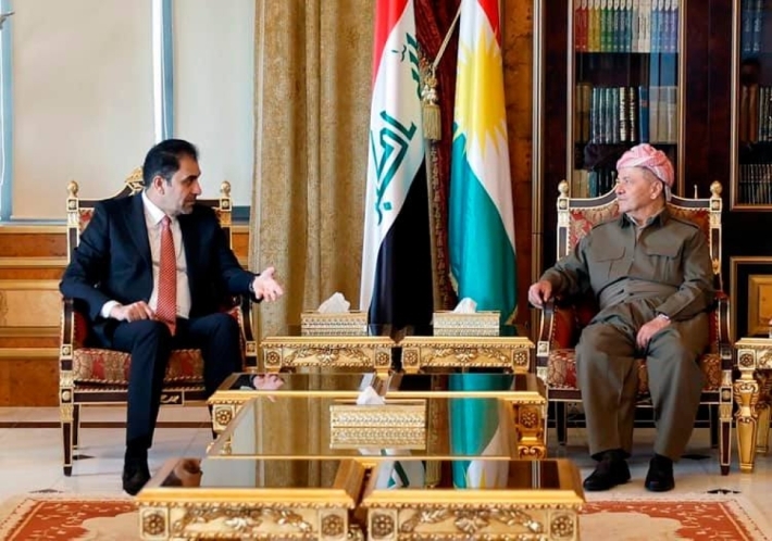 Serok Barzanî pêşwazî li cîgirên Serokê Encûmena Nûnerên Iraqê kir