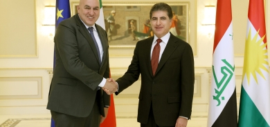 سه‌رۆكى هه‌رێمى كوردستان له‌گه‌ڵ وه‌زيرى به‌رگريى ئيتاليا كۆبووه‌وه‌