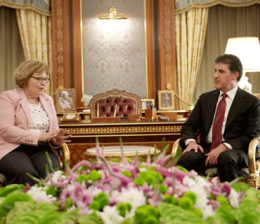 سه‌رۆك نێچيرڤان بارزانى له‌گه‌ڵ ياريده‌ده‌رى وه‌زيرى ده‌ره‌وه‌ى ئه‌مه‌ريكا كۆبووه‌وه‌