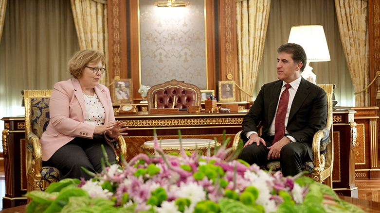 نيجيرفان بارزاني وباربارا ليف يبحثان توسيع آفاق التعاون المشترك بين الولايات المتحدة وكوردستان