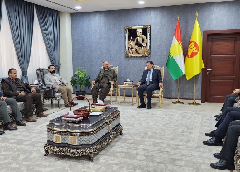 سکرتێرى گشتیى YNDK پیرۆزبایى لە بەرپرسى نوێى مەکتەبی ڕێکخستنی پارێزگاى هەولێرى PDK دەکات