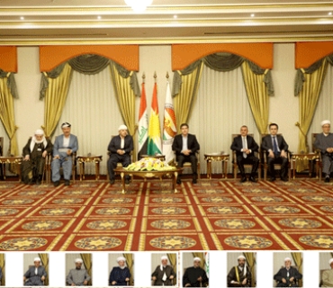 زانایانی ئایینی لە بارەی دیدارەكەی سەرۆك هەرێم:     ڕێزگرتن لە زانایانی ئایینی بەشێكە لە ڕێبازی مەلا مستەفا بارزانی