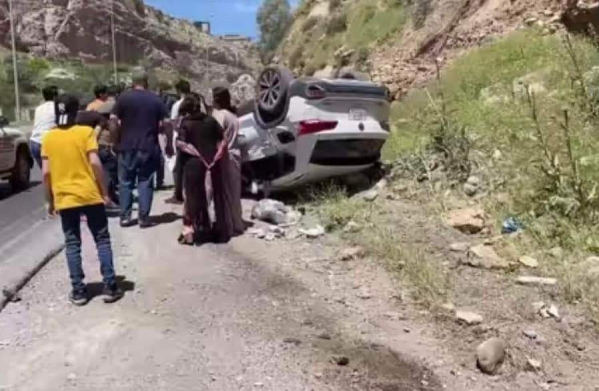 حادث سير في منطقة كلي علي بك في اربيل