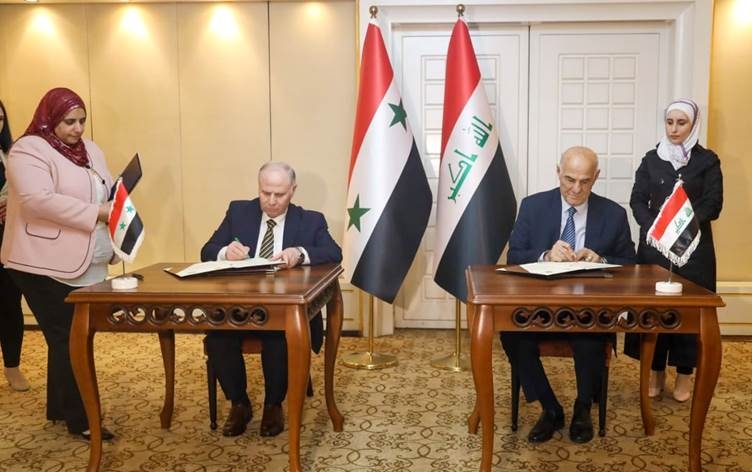 العراق وسوريا يوقعان محاضر تعاون مشترك بمجال المياه