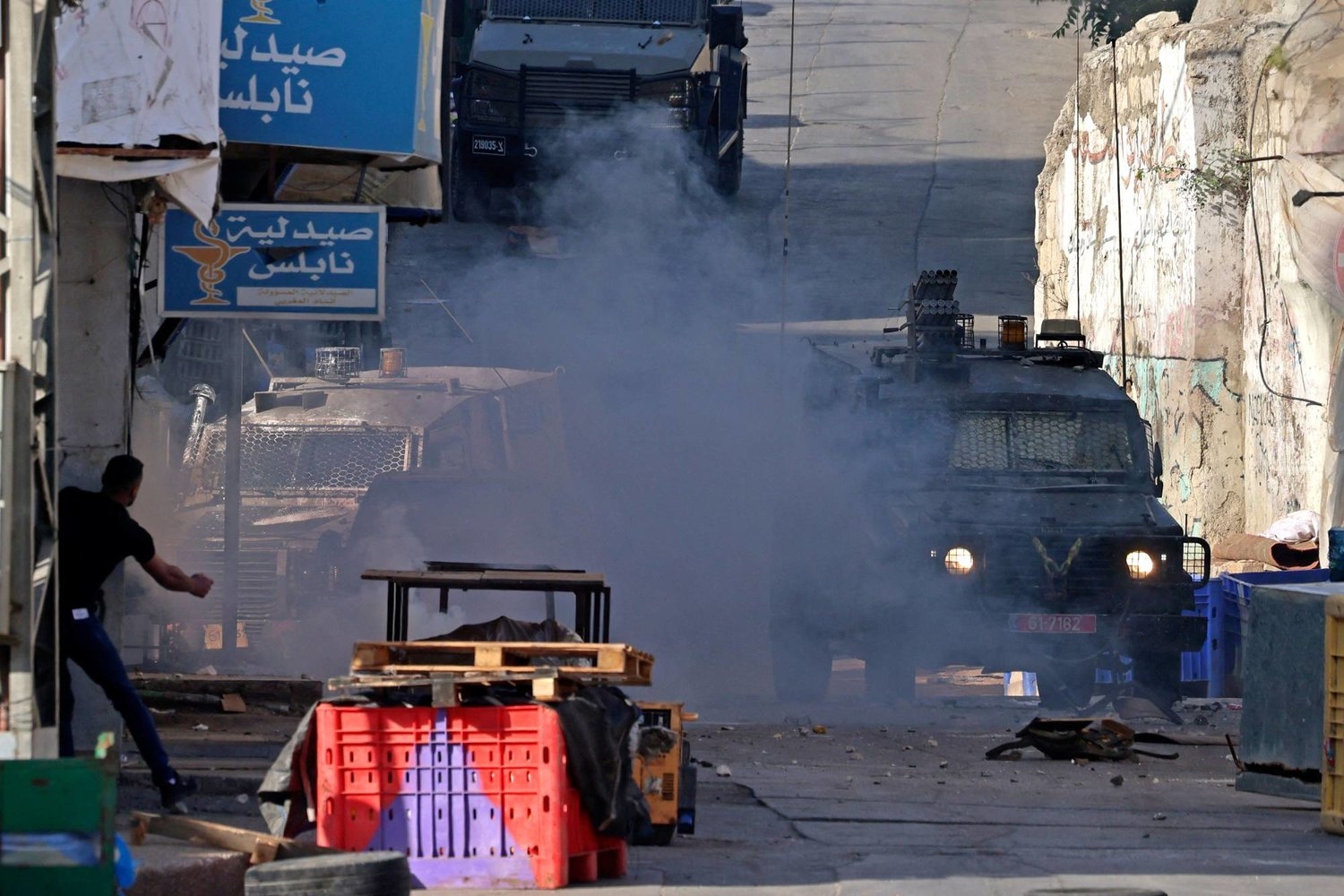 إصابة عشرات الفلسطينيين بمواجهات مع القوات الإسرائيلية في نابلس