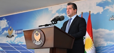 مسرور بارزاني يضع حجر الاساس لأكبر محطة للطاقة النظيفة والصديقة للبيئة