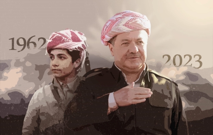 الرئيس بارزاني .. 61 عاماً من البيشمركايتي