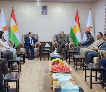 *شاندى پارتى دیموکراتى کوردستان سەردانى یەکێتى نەتەوەیى دیموکراتى کوردستان YNDK دەكات*