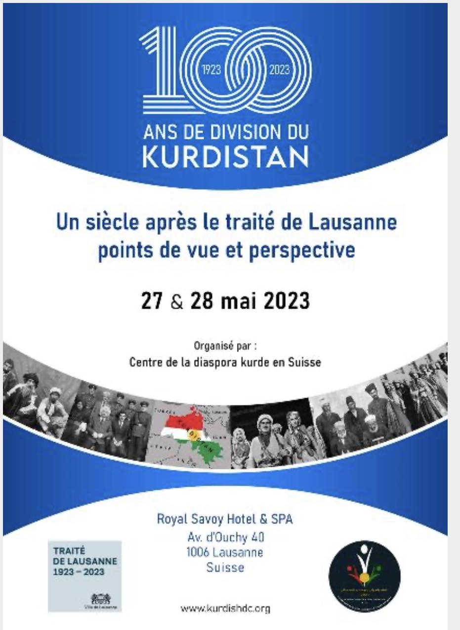 Kurdistan Diaspora Conference in Lausanne Analyzes Lausanne Treaty's Impact on Kurds