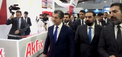 Mesrûr Barzanî pêşangeha navdewletî ya Bînesazî û Avadankirinê li Hewlêrê vekir