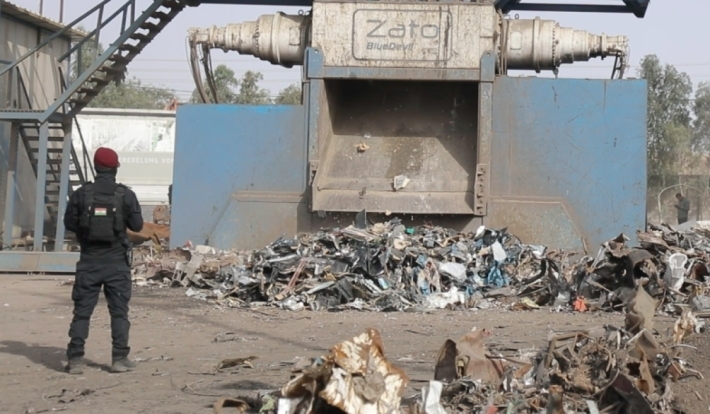 تدمير 152 آلة ومعدات مستخدمة في لعب القمار بالعاصمة أربيل