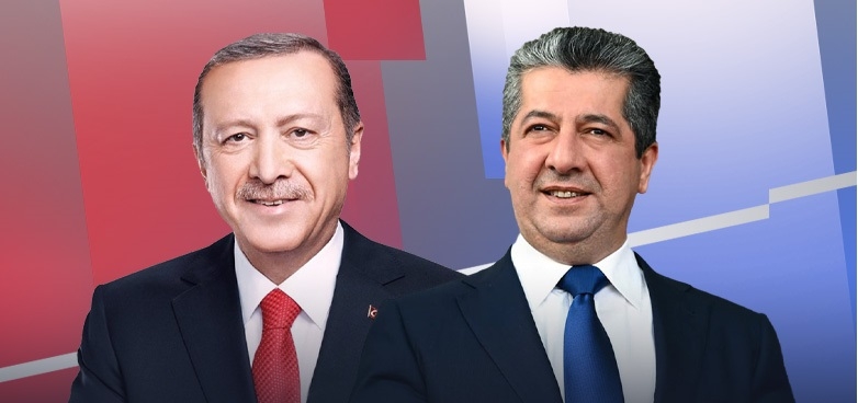 مسرور بارزاني يهنّئ أردوغان بفوزه في الانتخابات الرئاسية