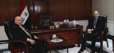 فؤاد حسين يجتمع مع رئيس المحكمة الاتحادية العليا