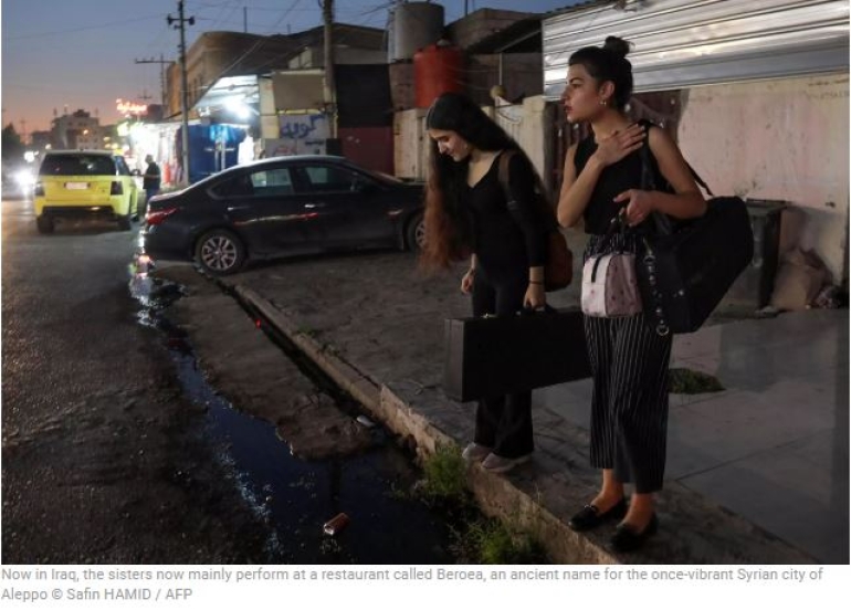 After IS and bombs, refugee sisters sing of Kurdish sorrow