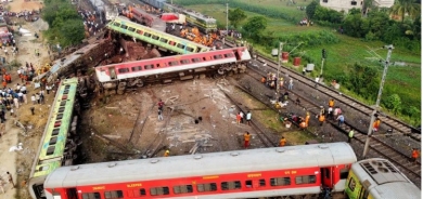 ژمارەی مردووانی ڕووداوی شەمەندەفەر لە هیندستان بەرزبووەوە بۆ ٣٠٠ كەس