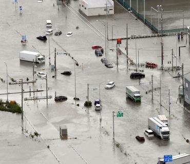باران بارینی بەخوڕ و لافاو باکوور و ڕۆژهەڵاتی ژاپۆنی گرتەوە