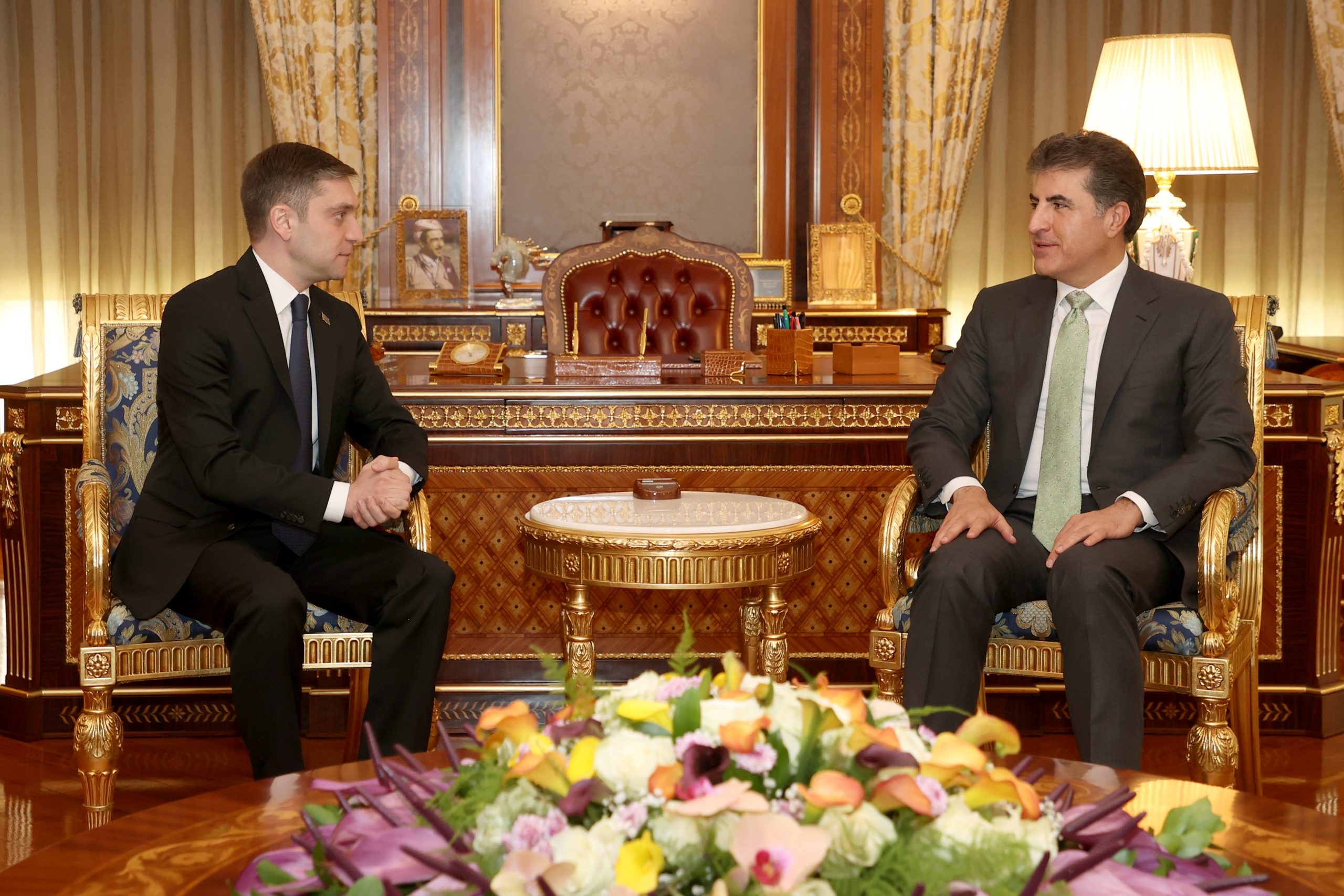President Nechirvan Barzani receives Chargé d’affaires of Azerbaijan