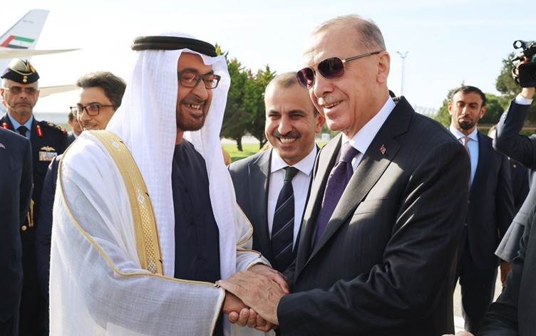 Serokê Îmarata Erebî serdana Tirkiyê kir