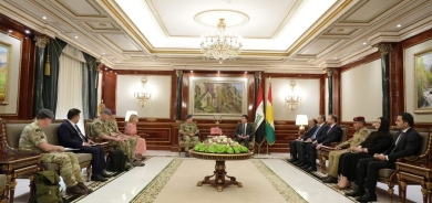 Serokê herêmê li gel şandeke leşkerî ya Brîtanî civiya