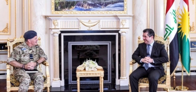 رئيس حكومة إقليم كوردستان يستقبل وفداً عسكرياً بريطانياً