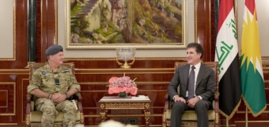 Nêçîrvan Barzanî li gel şandeke leşkerî ya Brîtanyayê civiya