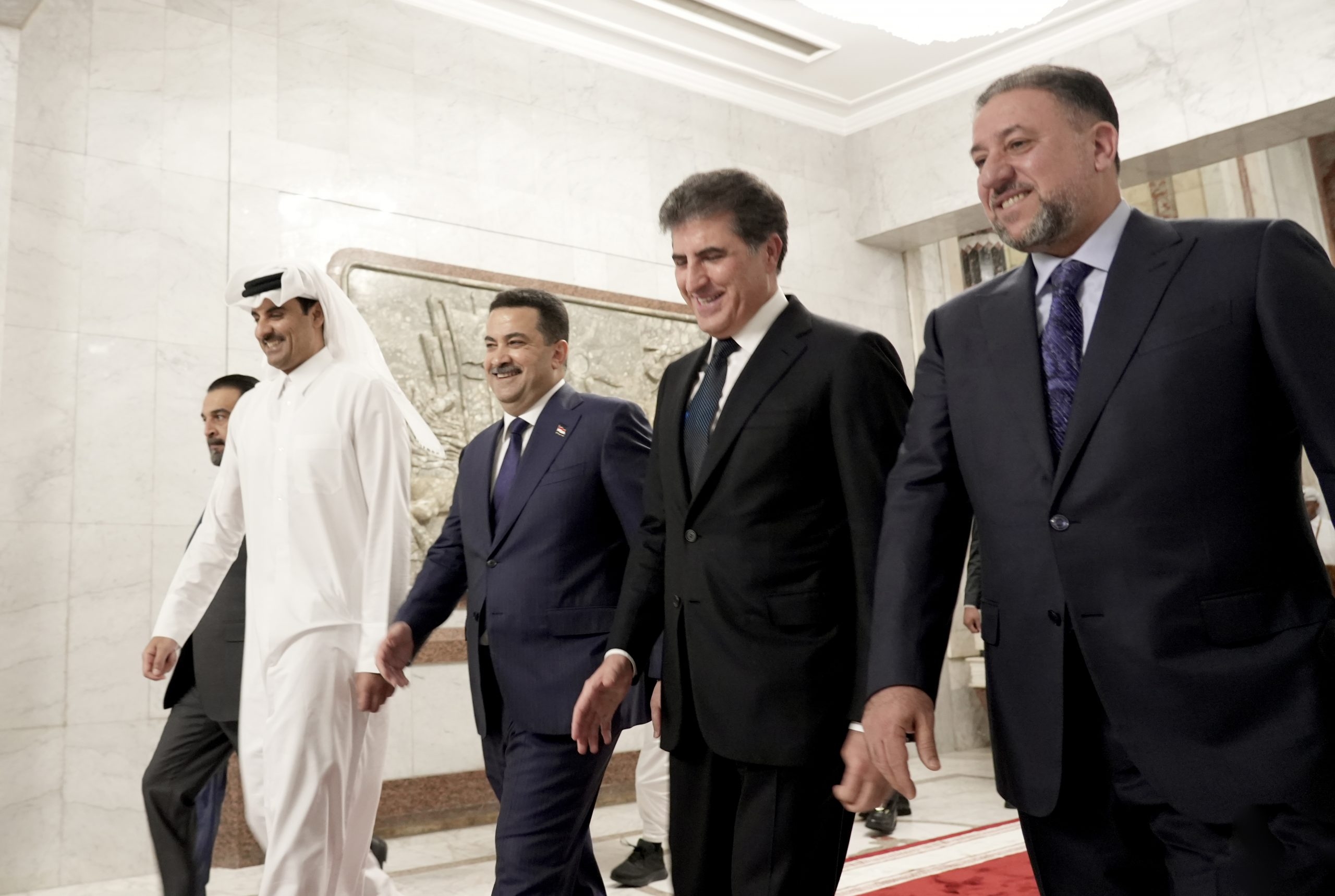 President Nechirvan Barzani attends a dinner banquet with the Iraqi Prime Minister in Baghdad