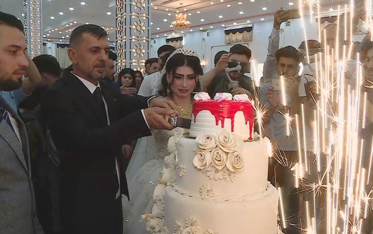 قصة احتفال دخيل وسامية من سنجار بزواجهما مرة ثانية بعد فراق 9 سنوات