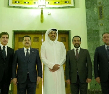 كۆشكی سپی پێشوازی لە سەردانەکەی میری قەتەر و بەشداریی سەرۆكی هەرێم لە كۆبوونەوەی نێوان قەتەڕ و عێراق دەكات: