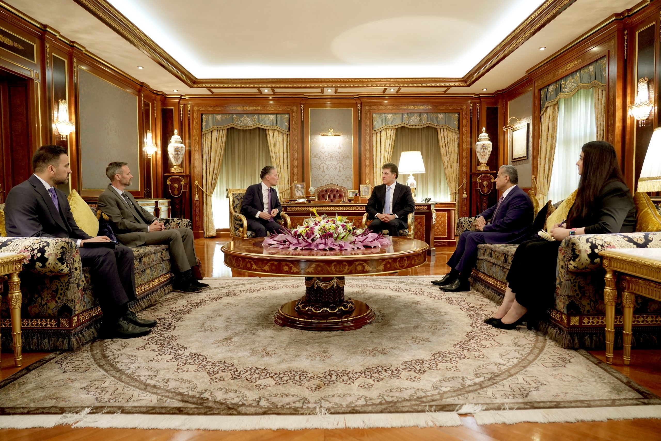 سه‌رۆكى هه‌رێمى كوردستان پێشوازی لە باڵیۆزی هۆڵەندا كرد