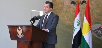 Mesrûr Barzanî beşdarî merasîma danîna kevirê bingehîn ê kargeha çîmentoyê bû û gotarek pêşkeş kir