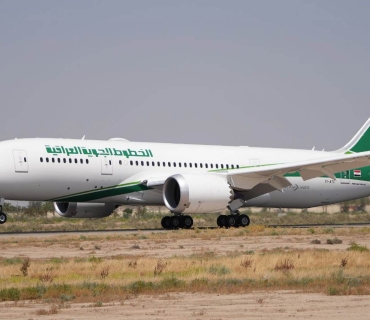 هێڵی ئاسمانی عێراق ئاهەنگی گەیشتنی یەکەم فرۆکەی جۆری بۆینگ 787 دریملاینەر دەگێڕێت