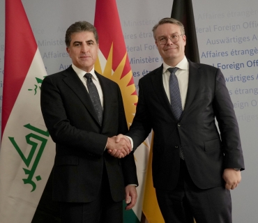 سه‌رۆكى هه‌رێمى كوردستان و وه‌زيرى ده‌وڵه‌تى ئه‌ڵمانيا بۆ كاروبارى ده‌ره‌وه،‌ په‌يوه‌ندييه‌كان تاوتوێ ده‌كه‌ن