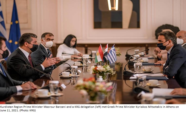 Kurdish PM congratulates Greek PM on reelection, looks forward to strengthening ties