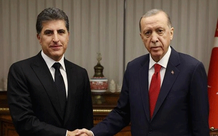 سه‌رۆك نێچيرڤان بارزانى، په‌يوه‌ندييه‌كى ته‌له‌فۆنى له‌ سه‌رۆك ئه‌ردۆغانه‌وه‌ پێده‌گات