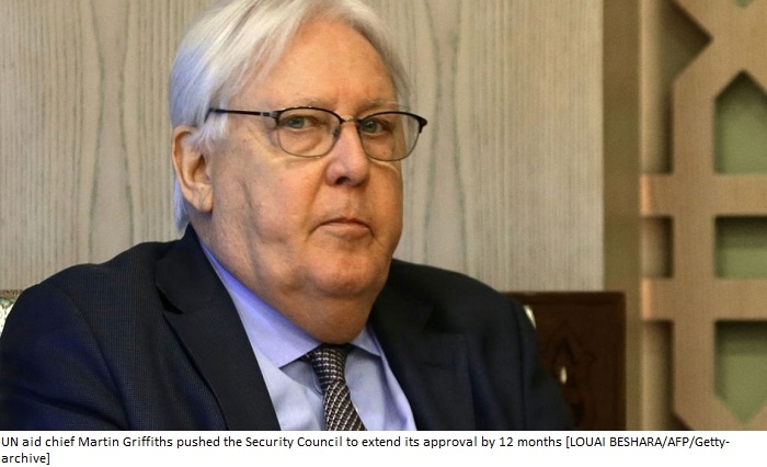 UN Aid Chief Calls for 12-Month Extension of Syria Aid Resolution