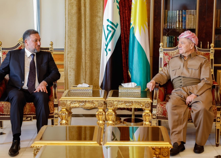 سەرۆك بارزانی پێشوازی لە شاندێكی باڵای هاوپەیمانیی سیادە دەكات